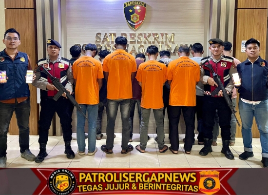 10 Orang Pelaku Judi Online Diringkus Satreskrim Polres Nagan Raya