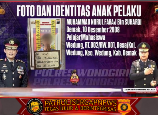Polres Wonogiri Ungkap Persetubuhan Anak Dibawah Umur