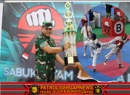 Pertandingan Sabuk Hitam Taekwondo Piala Pangdam l/BB Secara Resmi di Tutup