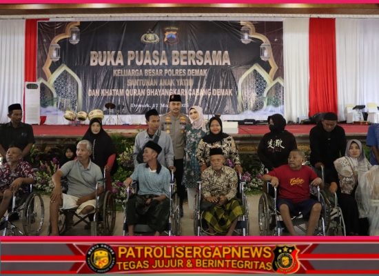 Berbagi Keberkahan, Polres Demak Buka Puasa Bersama Anak Yatim dan Penyandang Disabilitas