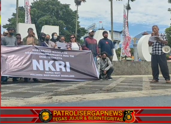 Masyarakat Magelang Gelar Aksi Damai di Alun-alun, Dukung Penuh RUU TNI