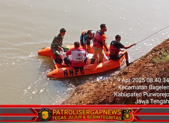 Sosok Mayat Laki-laki Terapung di Sungai Bogowonto Bagelen