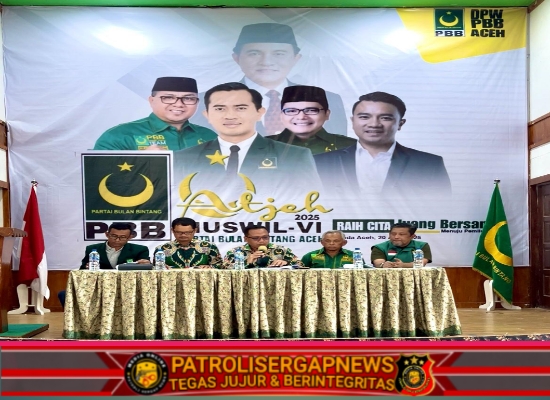 Muswil PBB Aceh Ke VI lahirkan Kepemimpinan Baru, Siap Songsong Tahun Politik 2029
