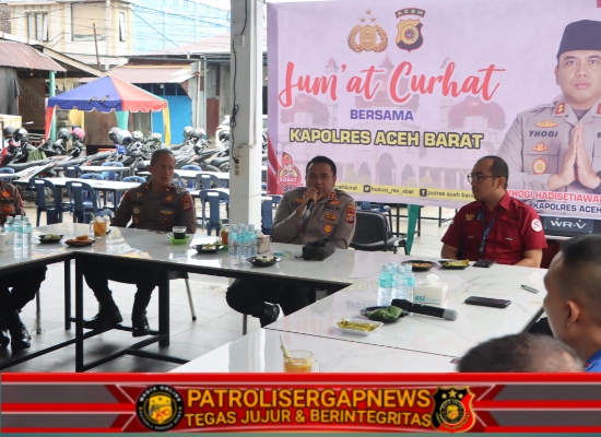 Jumat Curhat Bersama Kapolres Aceh Barat, Wartawan Diajak Sampaikan Aspirasi Langsung