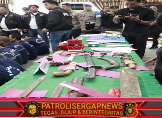 Polresta Bandung Amankan Ratusan Preman Dalam Operasi Pekat Lodaya 2025