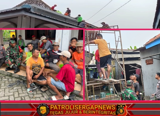 Renovasi Masjid Al-Muhajirin: Sinergi Aparat dan Masyarakat Wujudkan Gotong Royong