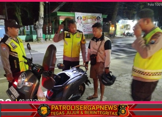 Polres Nganjuk Gelar Patroli SREG dan Program Sokoguru Jelang Pengesahan Warga Baru PSHT