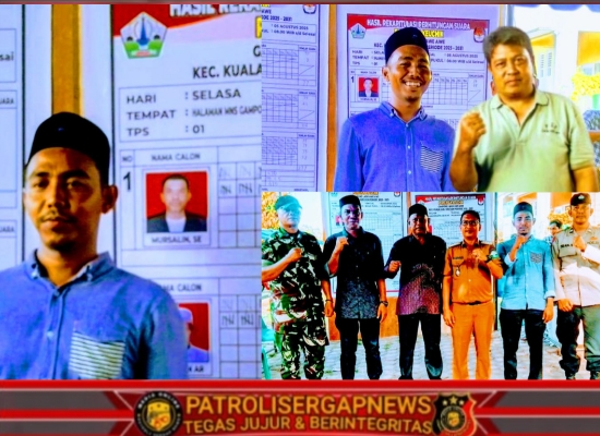 M.IQBAL Unggul Meraih Suara Tertinggi Dalam Pertarungan Pilkades di Desa Lhok Awe Awe Bireuen