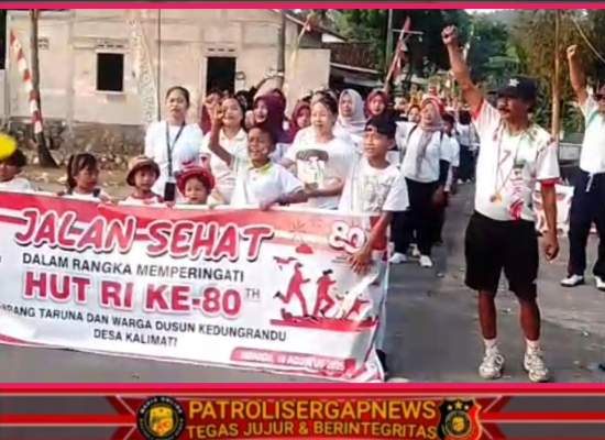 Karnaval 17 Agustusan Meriah di Dusun Kedung Randu, Warga Antusias Rayakan Kemerdekaan
