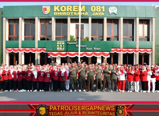 Tawa, Kebersamaan, dan Semangat Juang Warnai Peringatan Hari Kemerdekaan di Korem 081/DSJ