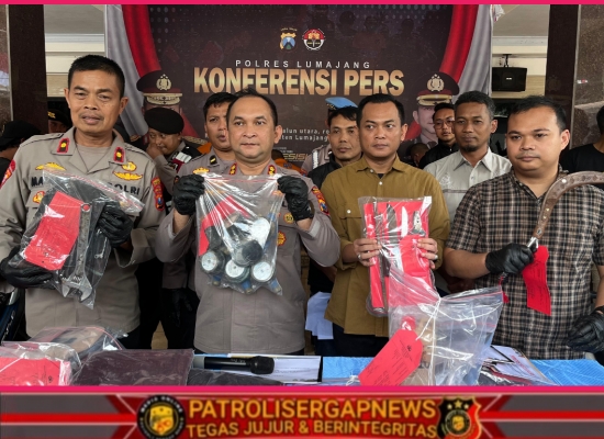 Polres Lumajang Amankan Dua Tersangka Pencurian 91 Unit Meteran Air Milik Perumdam Tirta Mahameru