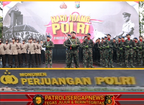 Hari Juang Polri 2025 Dipusatkan di Surabaya, Kapolri Pimpin Langsung Upacara