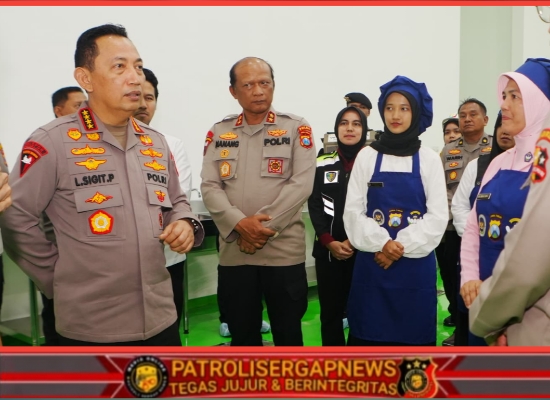 Hadiri Groundbreaking di Sidoarjo, Kapolri Sebut Polri Sudah Miliki 458 SPPG