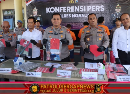 Ungkap Kasus Menonjol, Polres Nganjuk Beri Jaminan Rasa Aman Kepada Warga