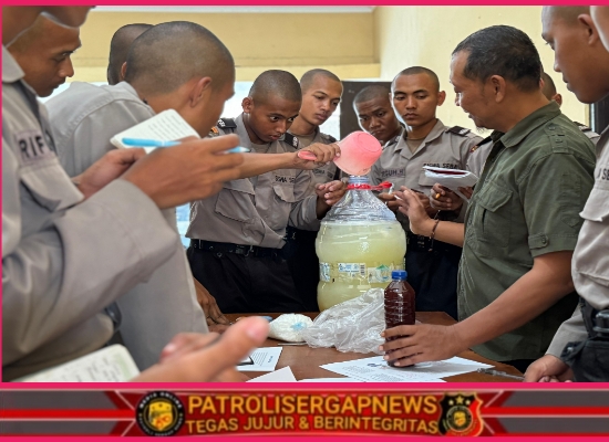 Wujudkan Kampus Hijau, Ratusan Calon Bintara Polri Dalami Ilmu Pertanian di SPN Polda Jatim