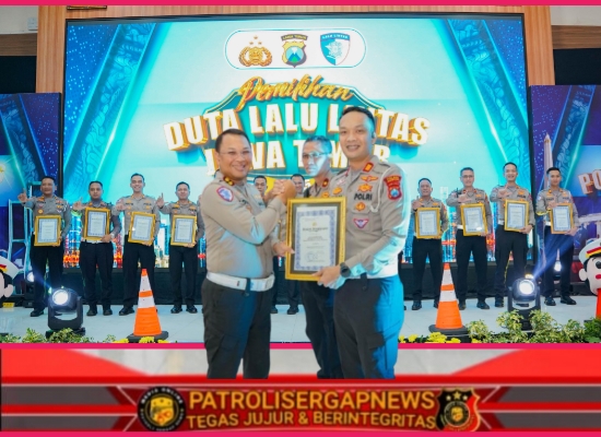Satlantas Polres Nganjuk Raih Juara 2 Lomba Kampung Tertib Lalu Lintas Tingkat Polda Jatim 2025