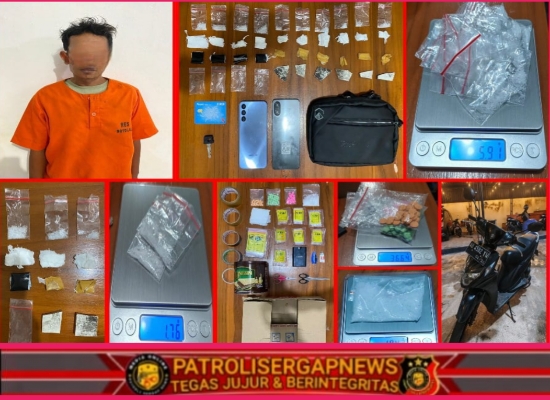 Satresnarkoba Polres Boyolali Ungkap Kasus Pengedar Sabu dan Ekstasi Siap Edar, Sita Barang Bukti Puluhan Gram